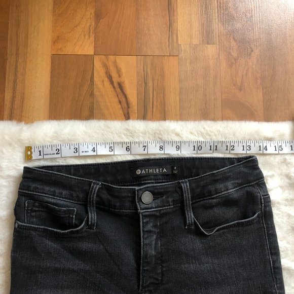 Athleta Sculptek jeans carbon black skinny jeans size 2 - Picture 8 of 10